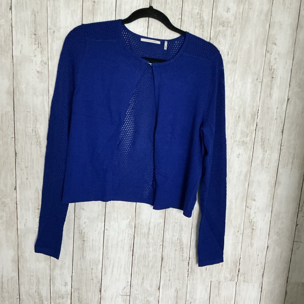 T Tahari Blue Women's Top Jersey